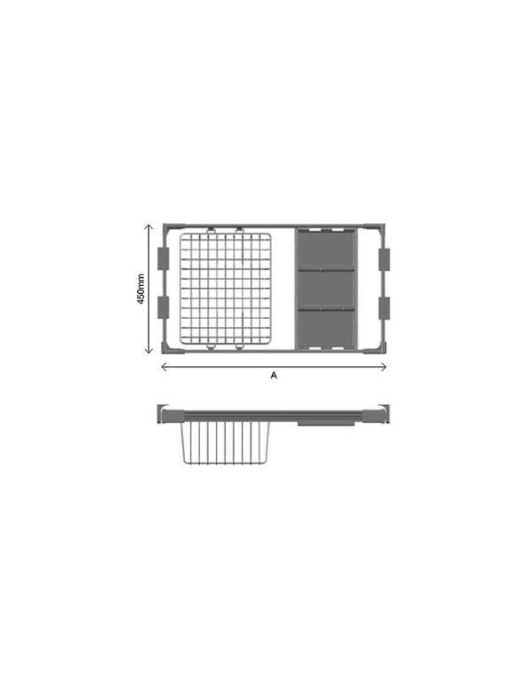 Harmonic wicker basket module with three box-2